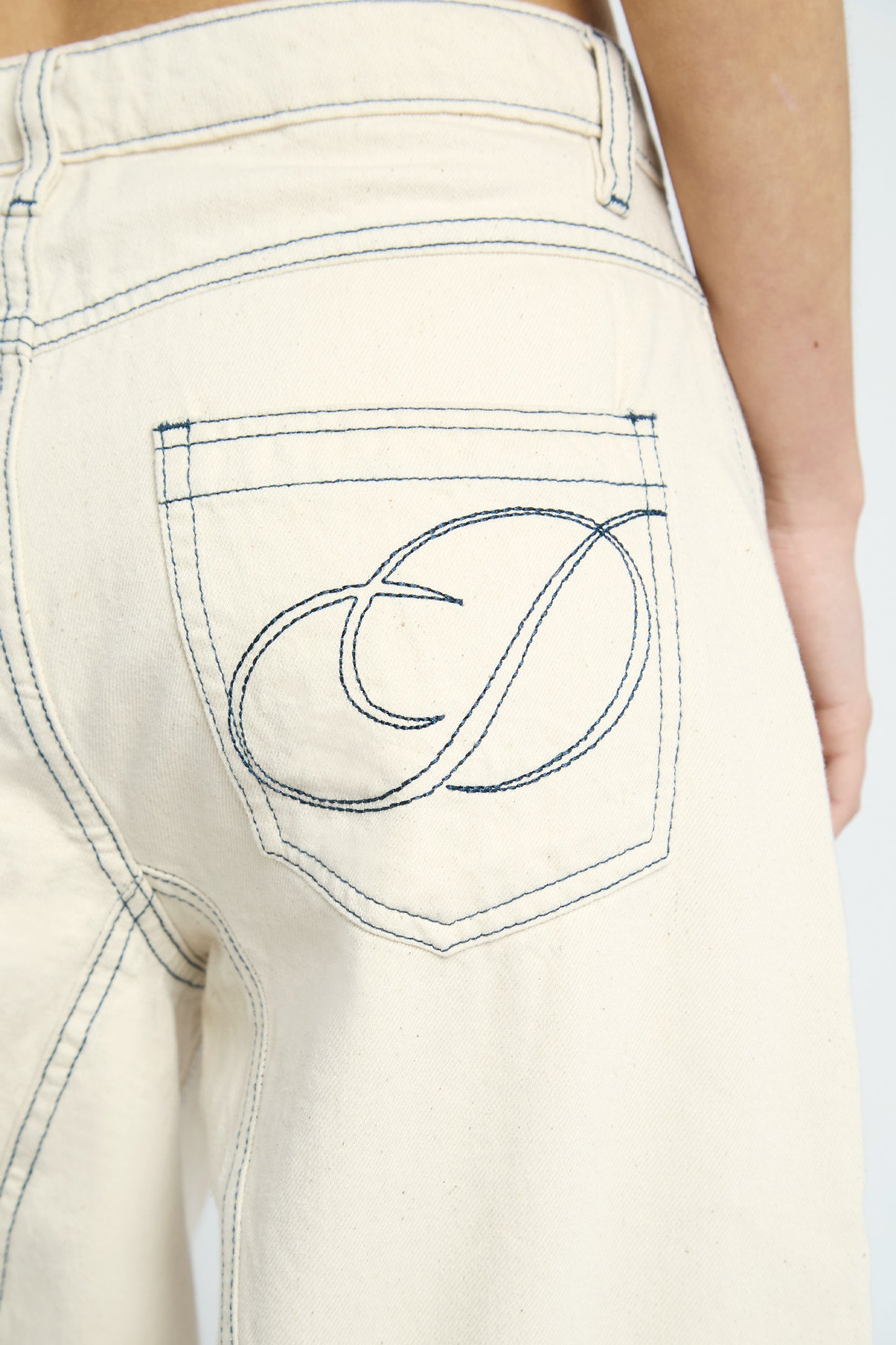 Faye Embroidered Denim Jeans