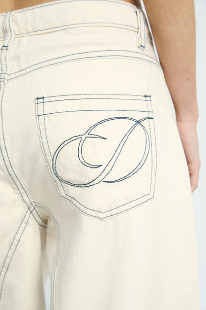 Faye Embroidered Denim Jeans