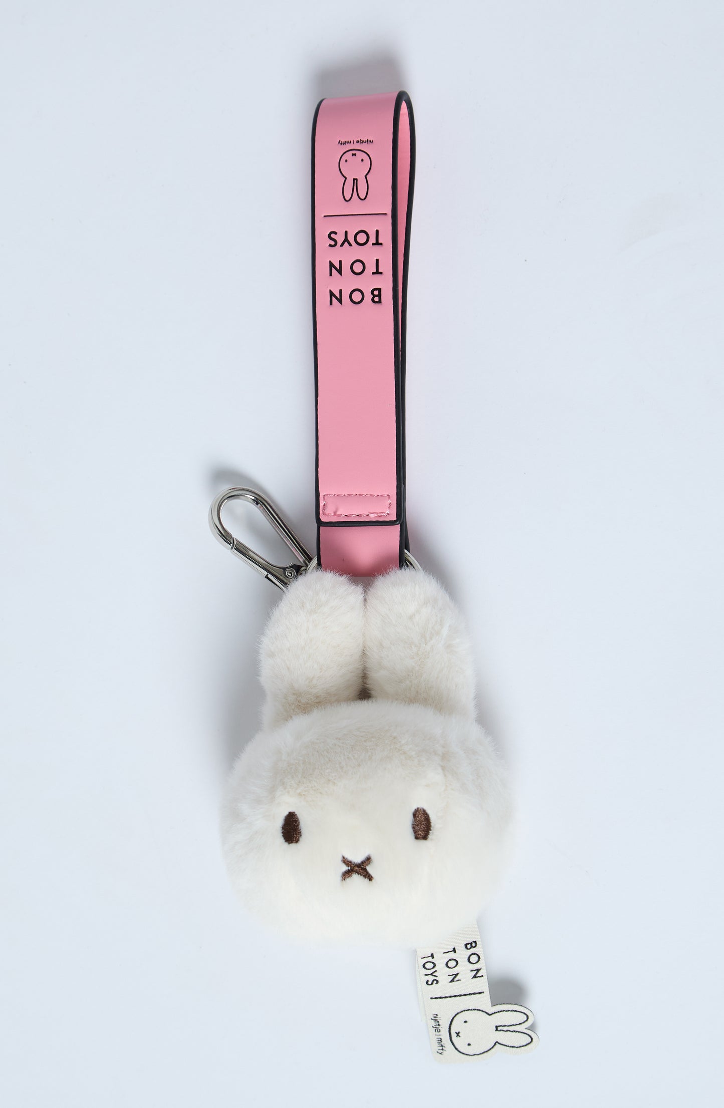 Miffy Plushy With Pink Strap Keychain