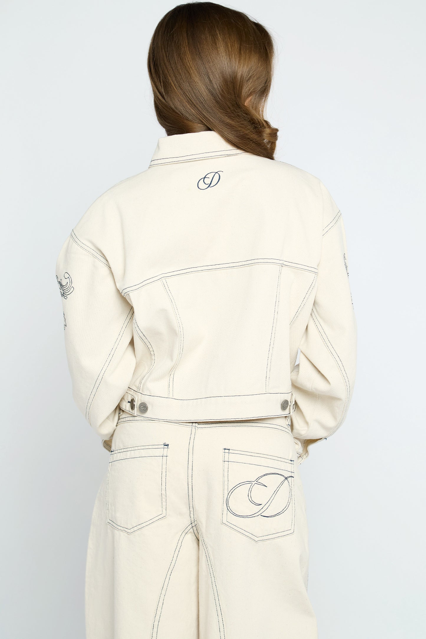 Faye Embroidered Denim Jacket