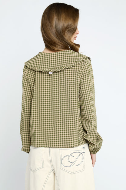 Carly Gingham Collar Blouse