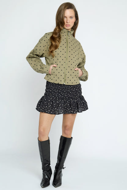 Dot Khaki Jacket