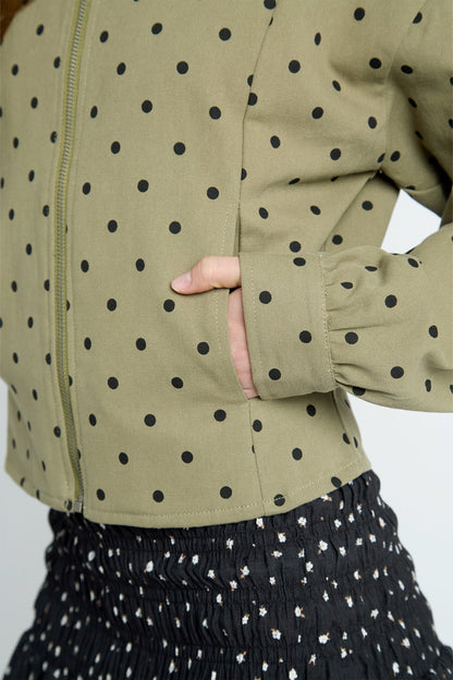 Dot Khaki Jacket