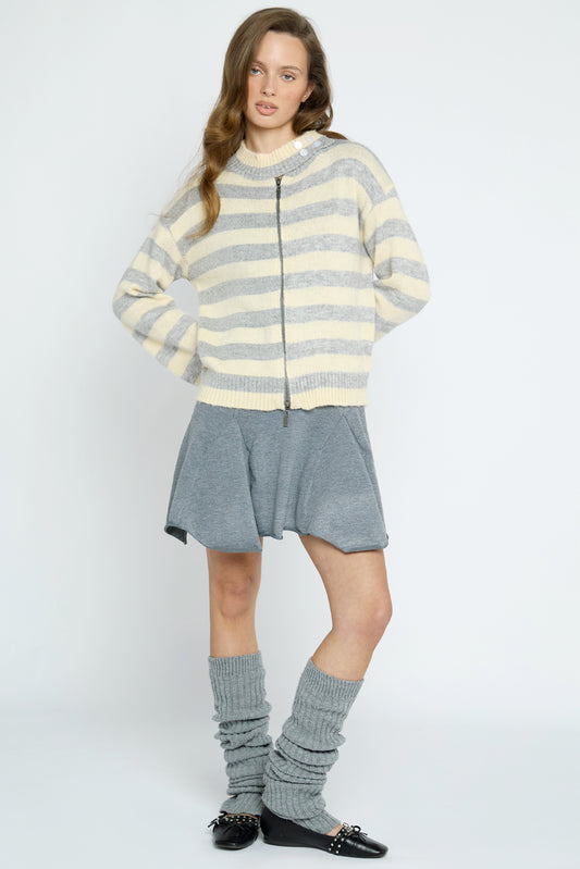 Crumble Knitted Stripe Cardigan