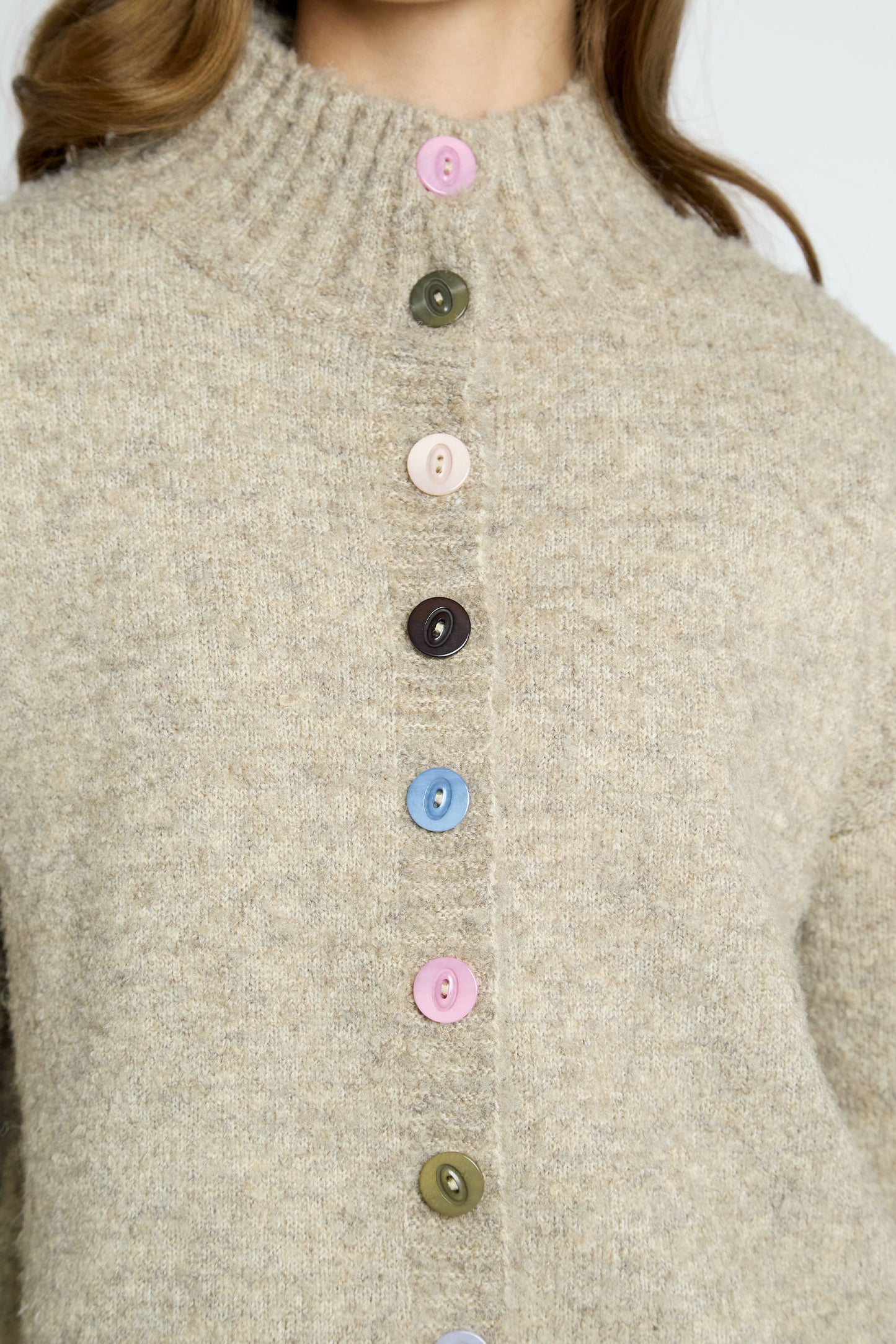 Darla Pastel Button Cardigan