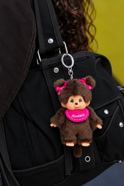 Monchhichi Pink Keychain