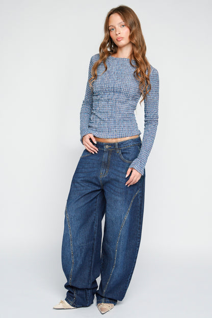Rue Barrel Leg Denim Jeans