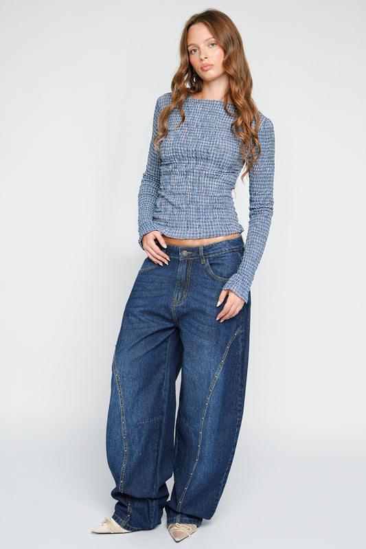 Rue Barrel Leg Denim Jeans
