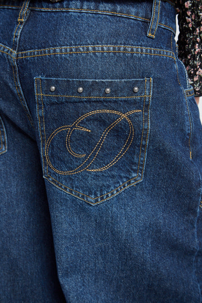 Rue Barrel Leg Denim Jeans