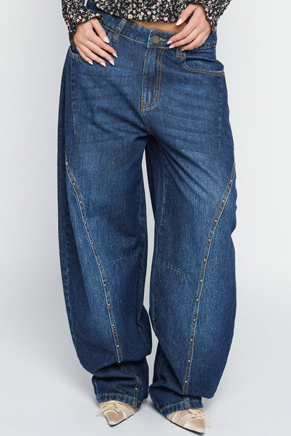 Rue Barrel Leg Denim Jeans