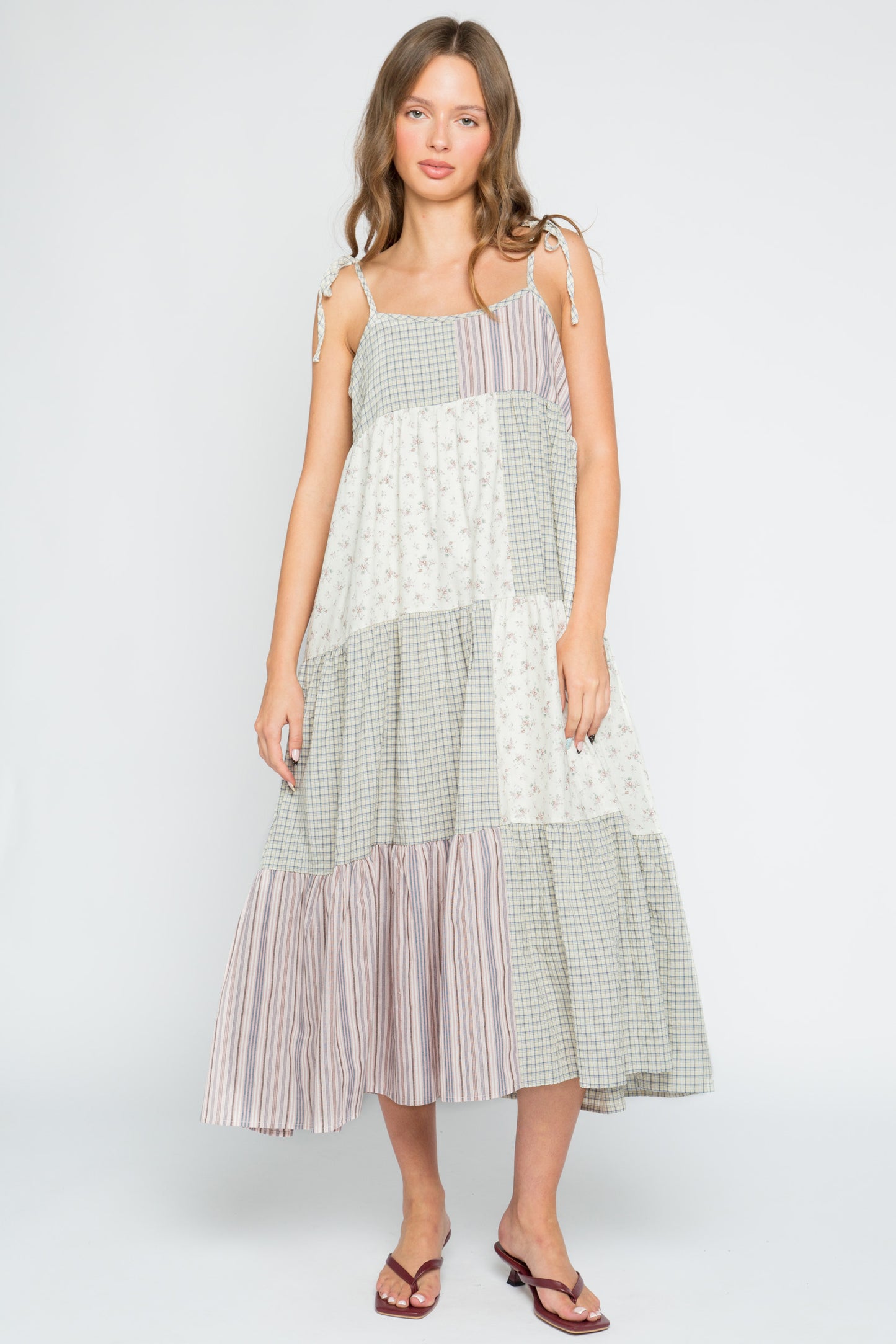Picnic Patchwork Midaxi Dress