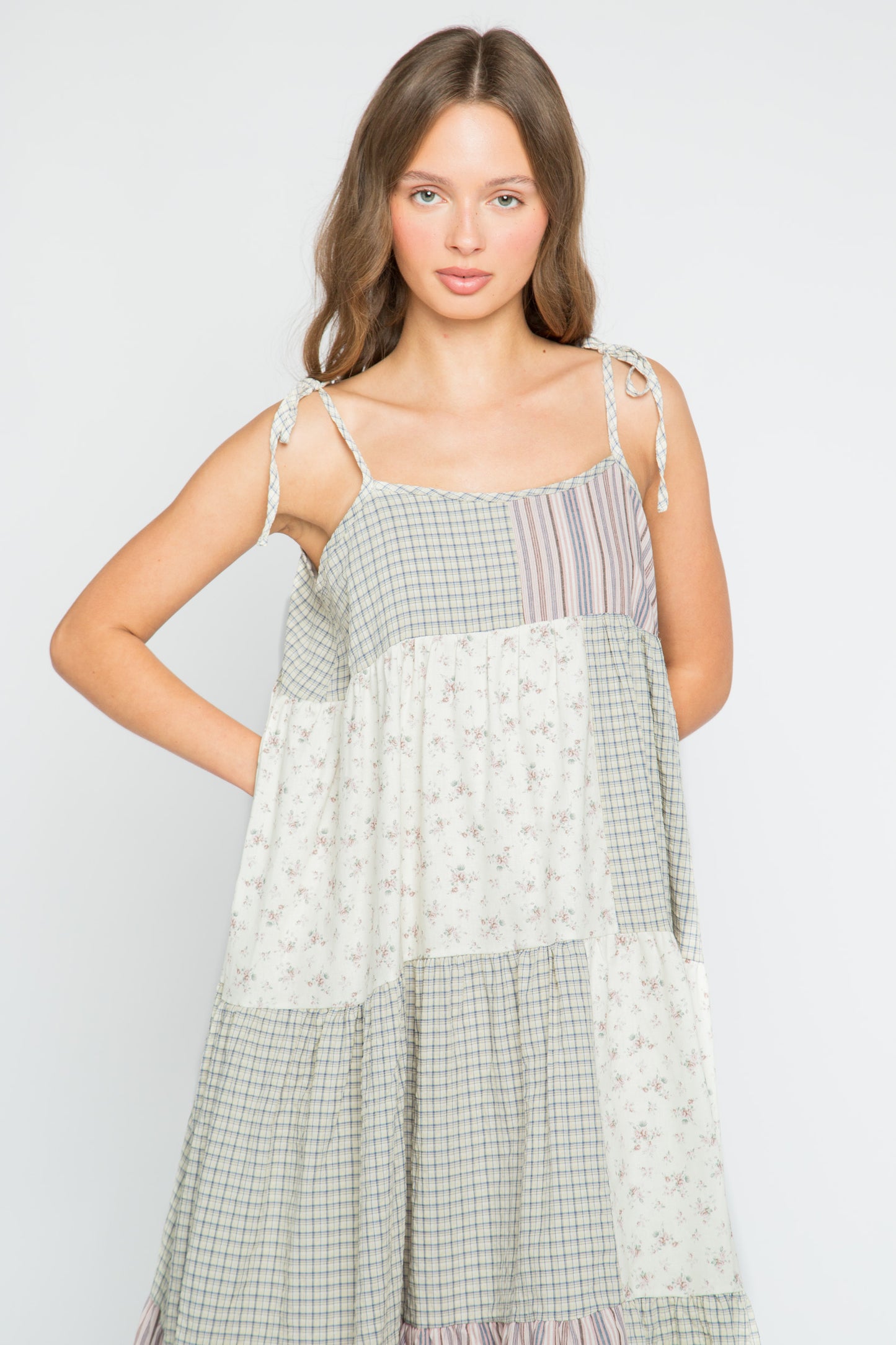 Picnic Patchwork Midaxi Dress