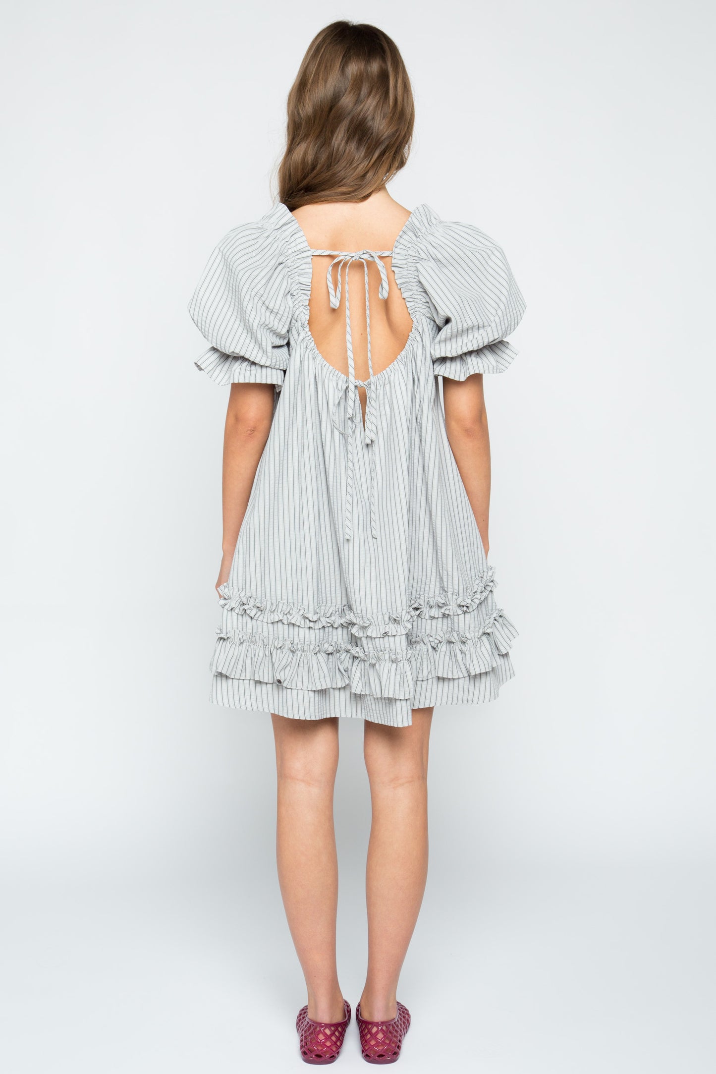 Sugarplum Puff Sleeve Mini Dress