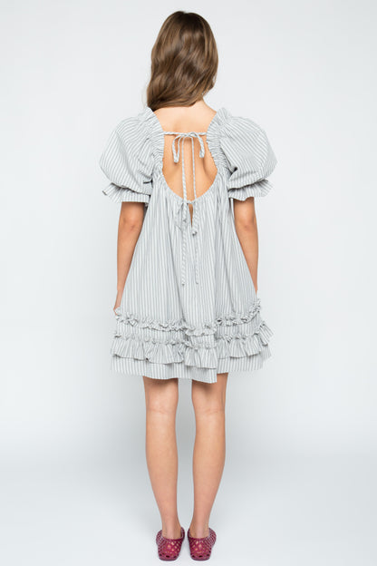Sugarplum Puff Sleeve Mini Dress