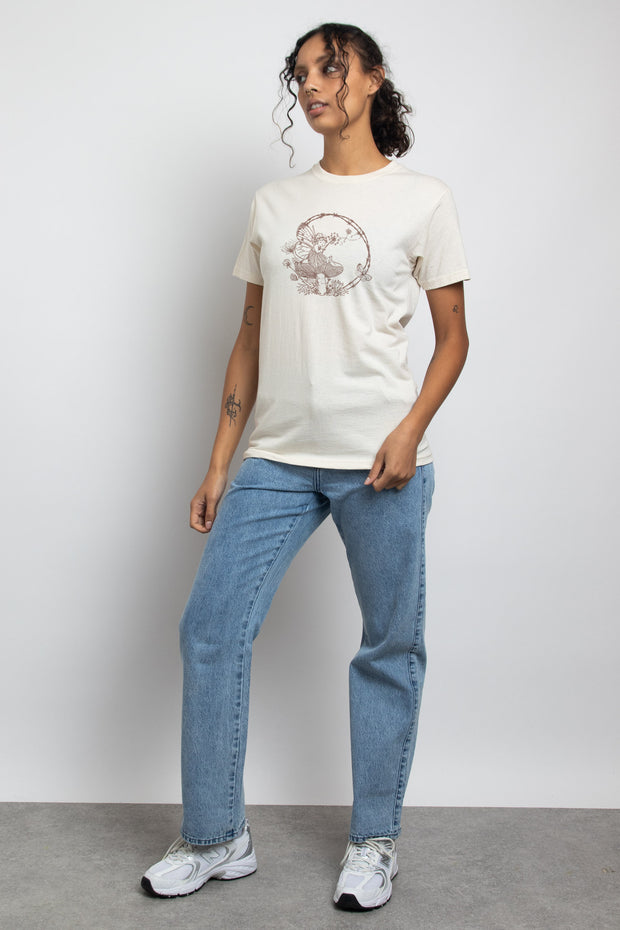 Daisy Street T-Shirt with Vintage Style Fairy Graphic