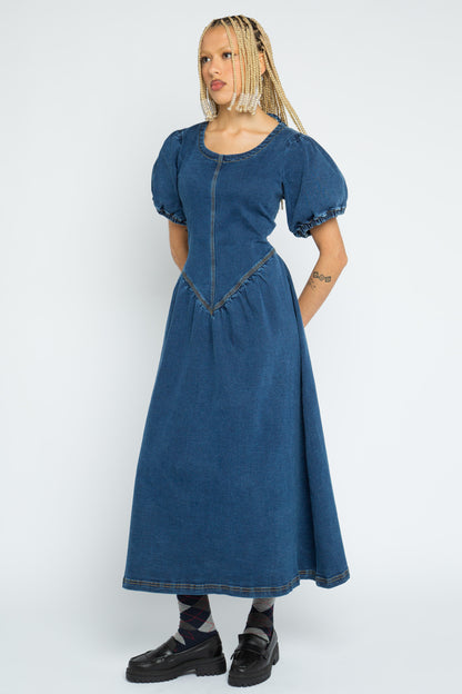 Isla Denim Maxi Dress