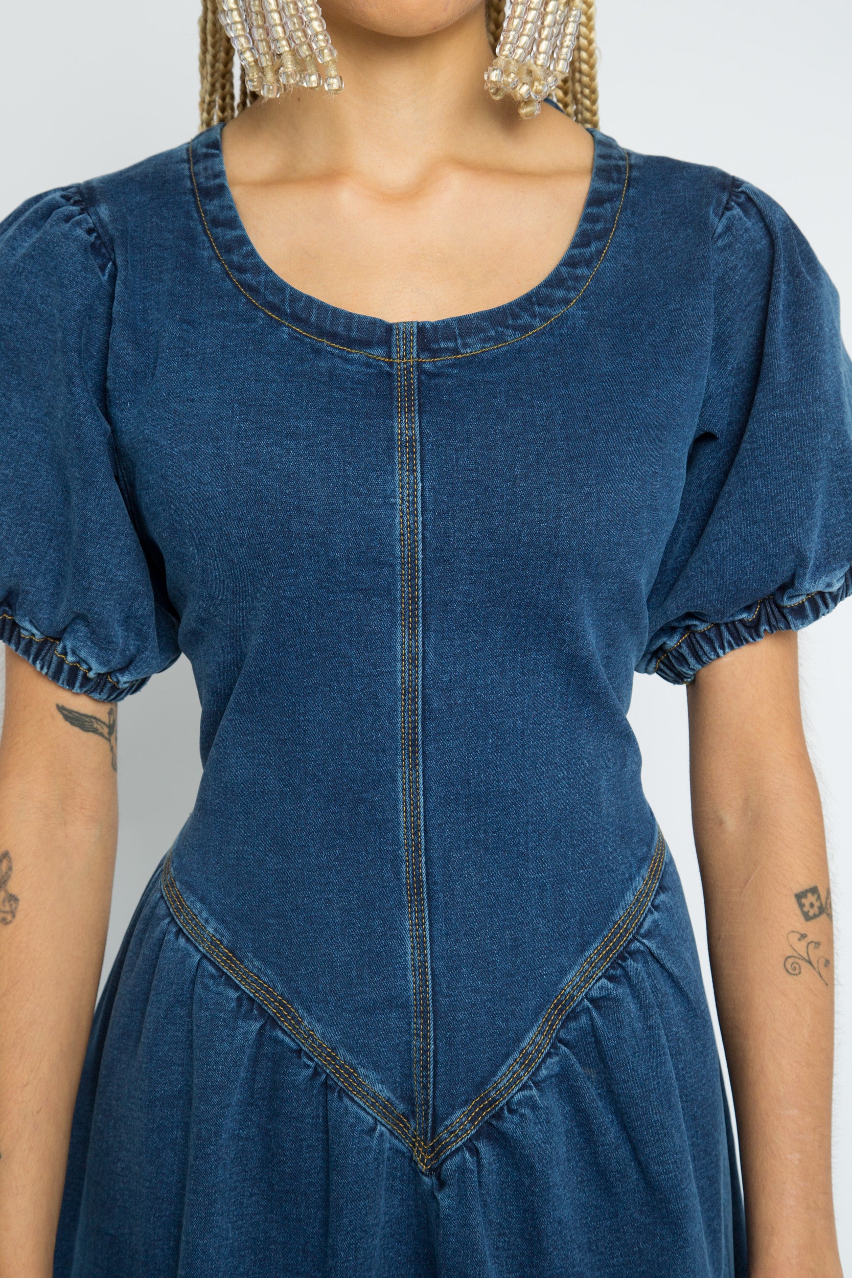 daisy street denim dress Daisy Fade Bandeau Denim Dress Miss Patina