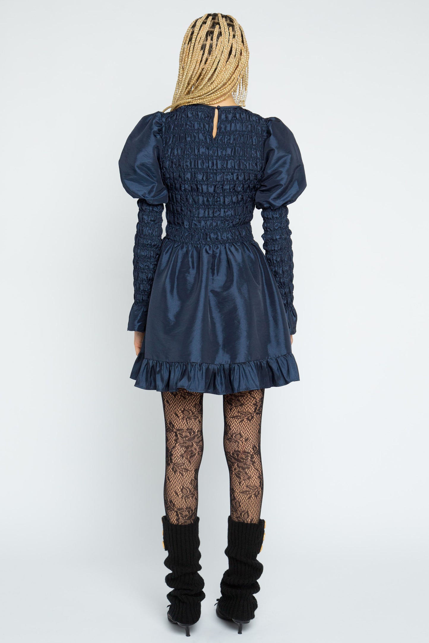 Thorn Shirred Mini Dress