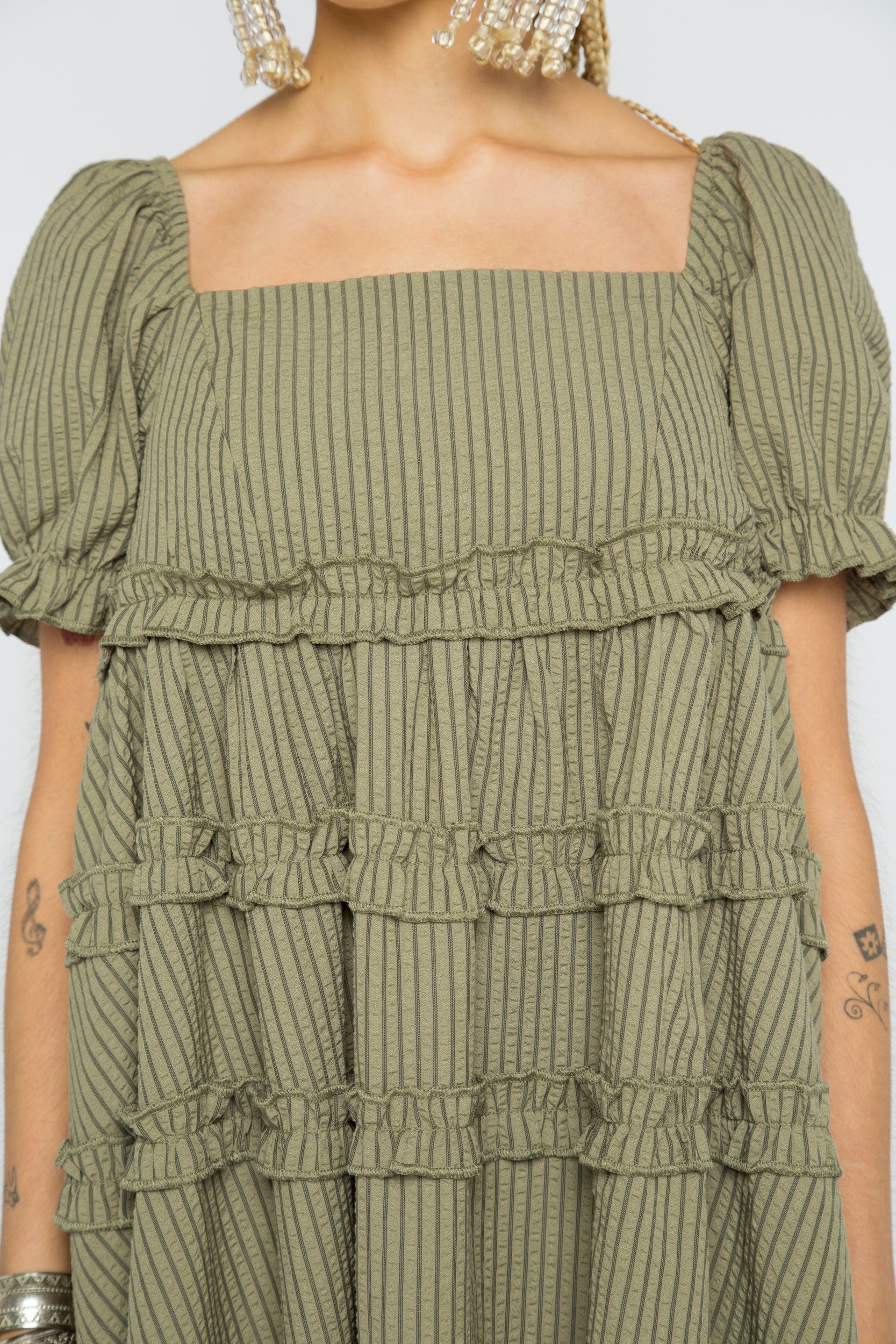 Pine Tiered Smock Dress – Daisy Street