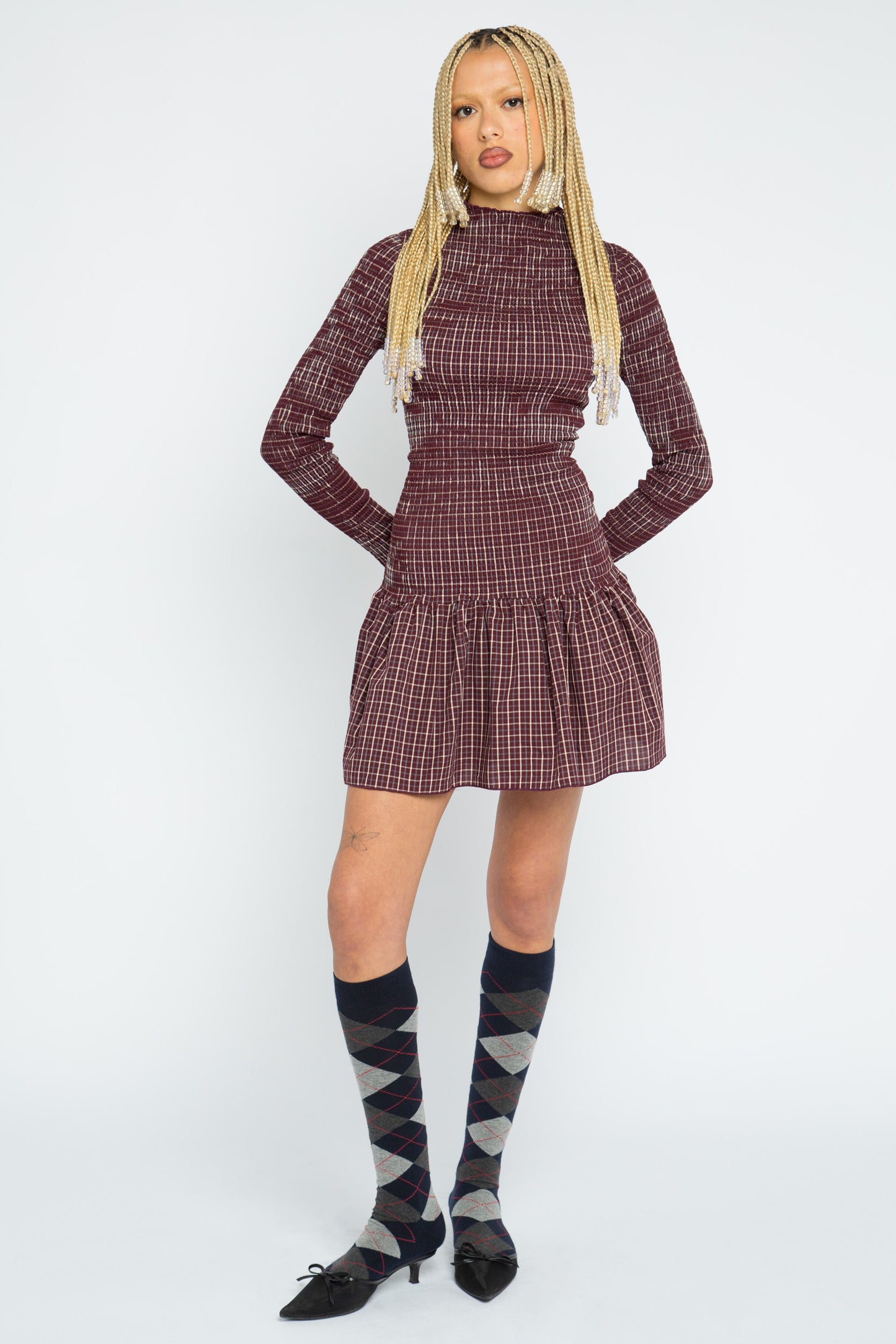 Eira Drop Waist Mini Dress