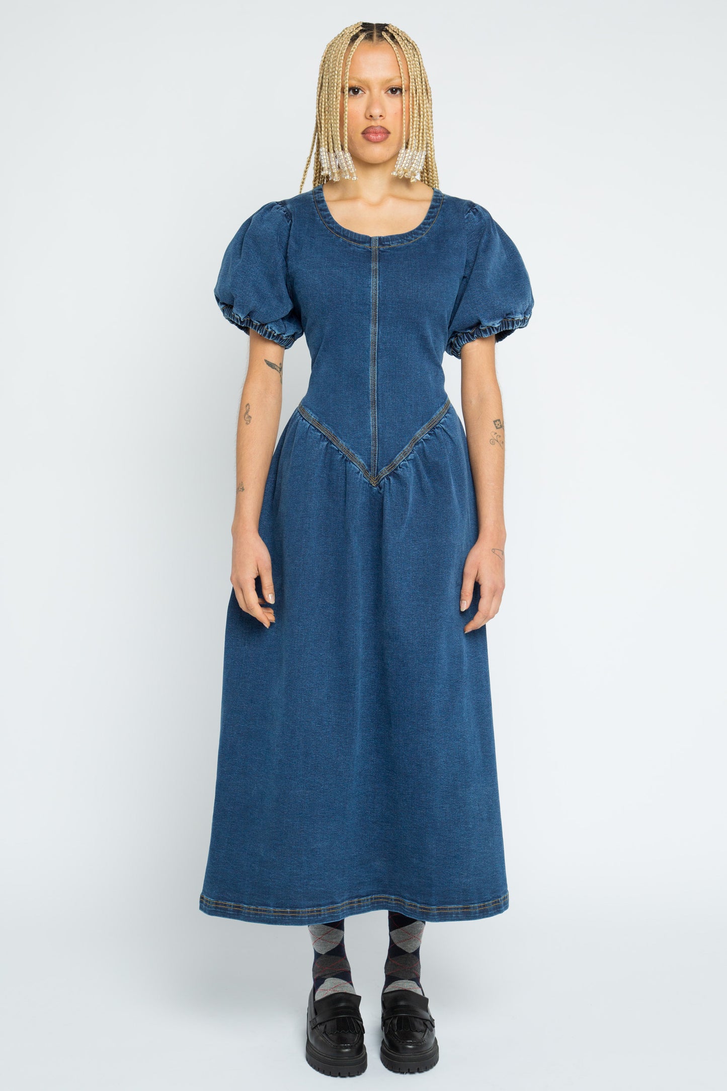 Isla Denim Maxi Dress