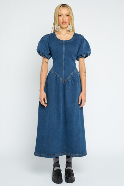 Isla Denim Maxi Dress