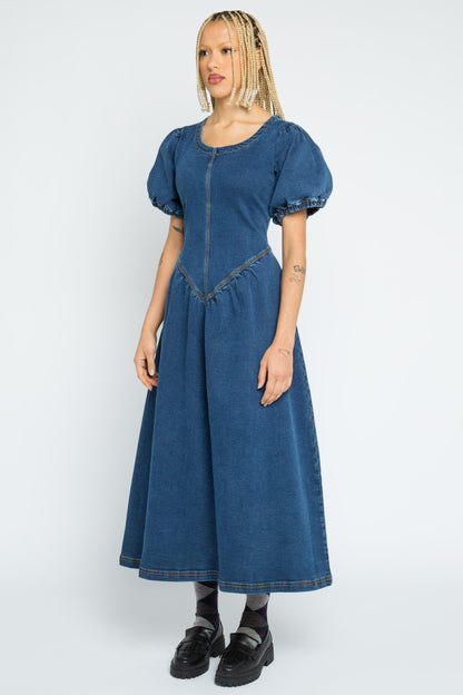 Isla Denim Maxi Dress