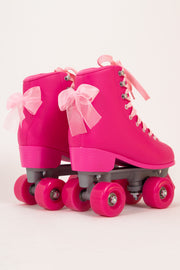 Daisy Street Exclusive Roller Skates in Pink with Bow Details