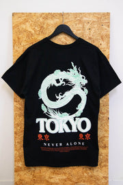 DSTRCT Relaxed T-Shirt with Tokyo Dragon Print