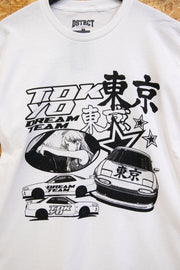DSTRCT Relaxed T-Shirt with Tokyo Car Print