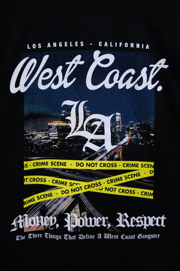 DSTRCT Relaxed T-Shirt with West Coast LA Print