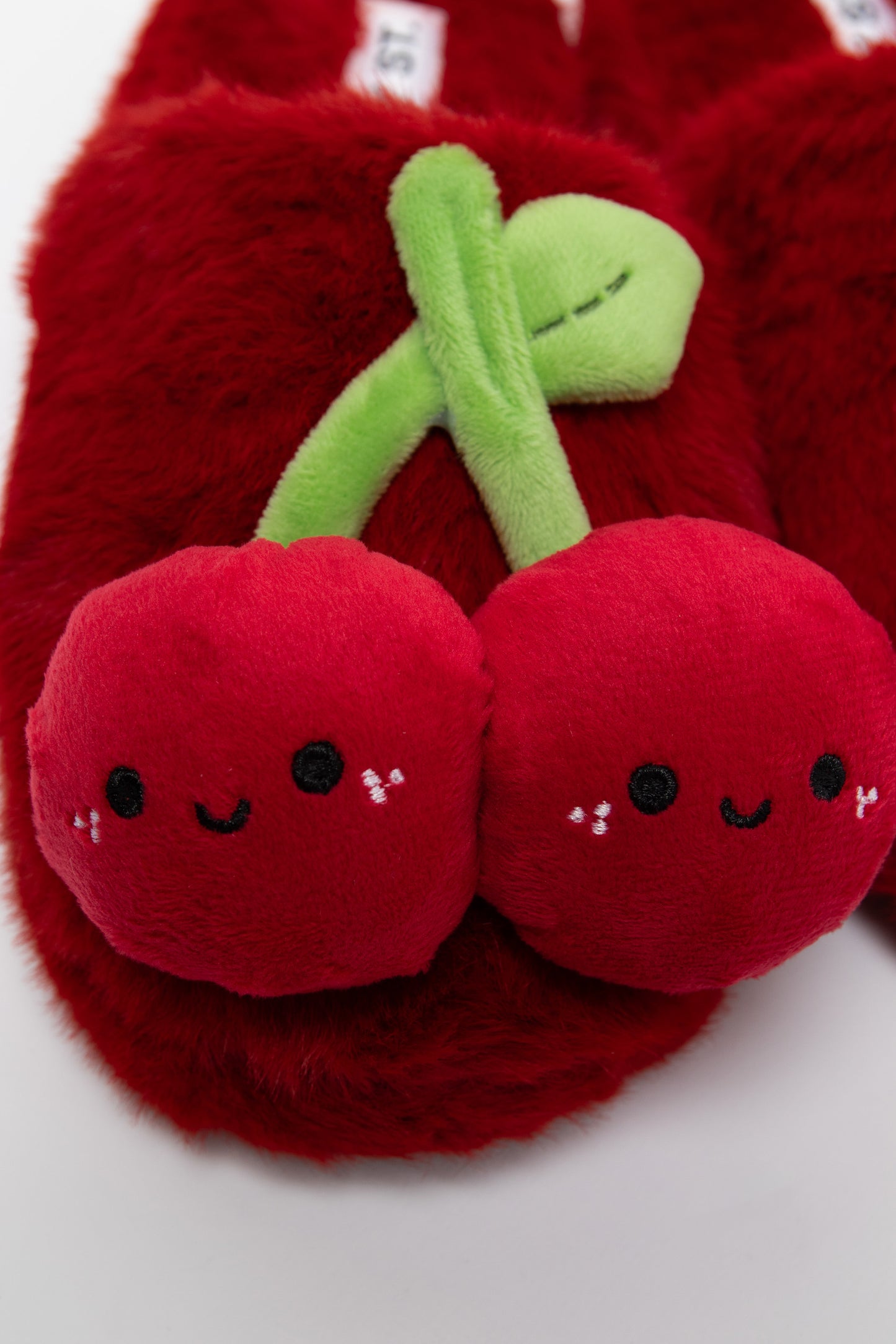 Cherry Fluffy Slippers