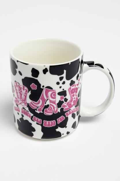 Cowboy Cow Printed Mug