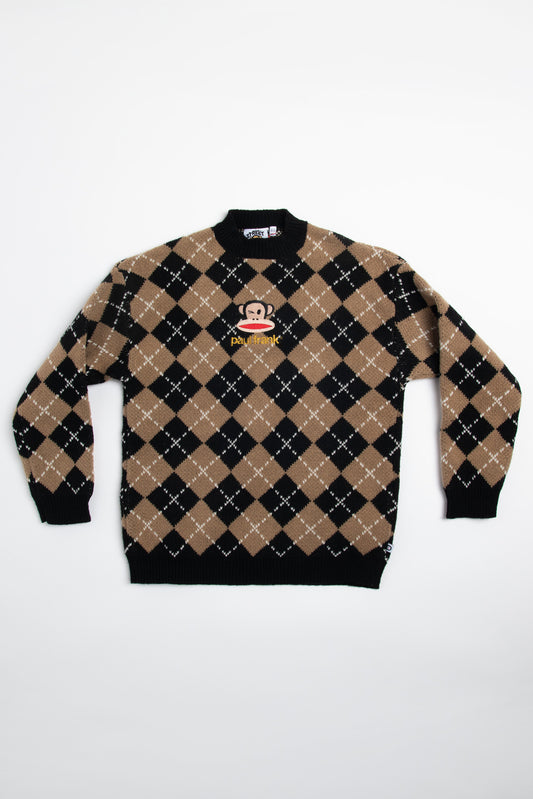 Paul Frank x Daisy St. Knitted Argyle Jumper
