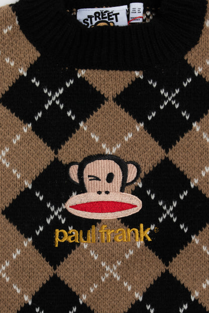 Paul Frank x Daisy St. Knitted Argyle Jumper
