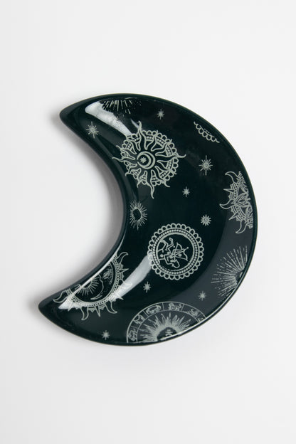 Moon Trinket Tray With Celestial Print
