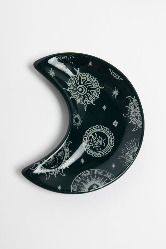 Moon Trinket Tray With Celestial Print