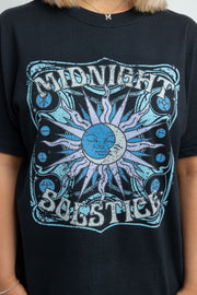 Daisy Street Relaxed T-Shirt with Midnight Solstice Graphic