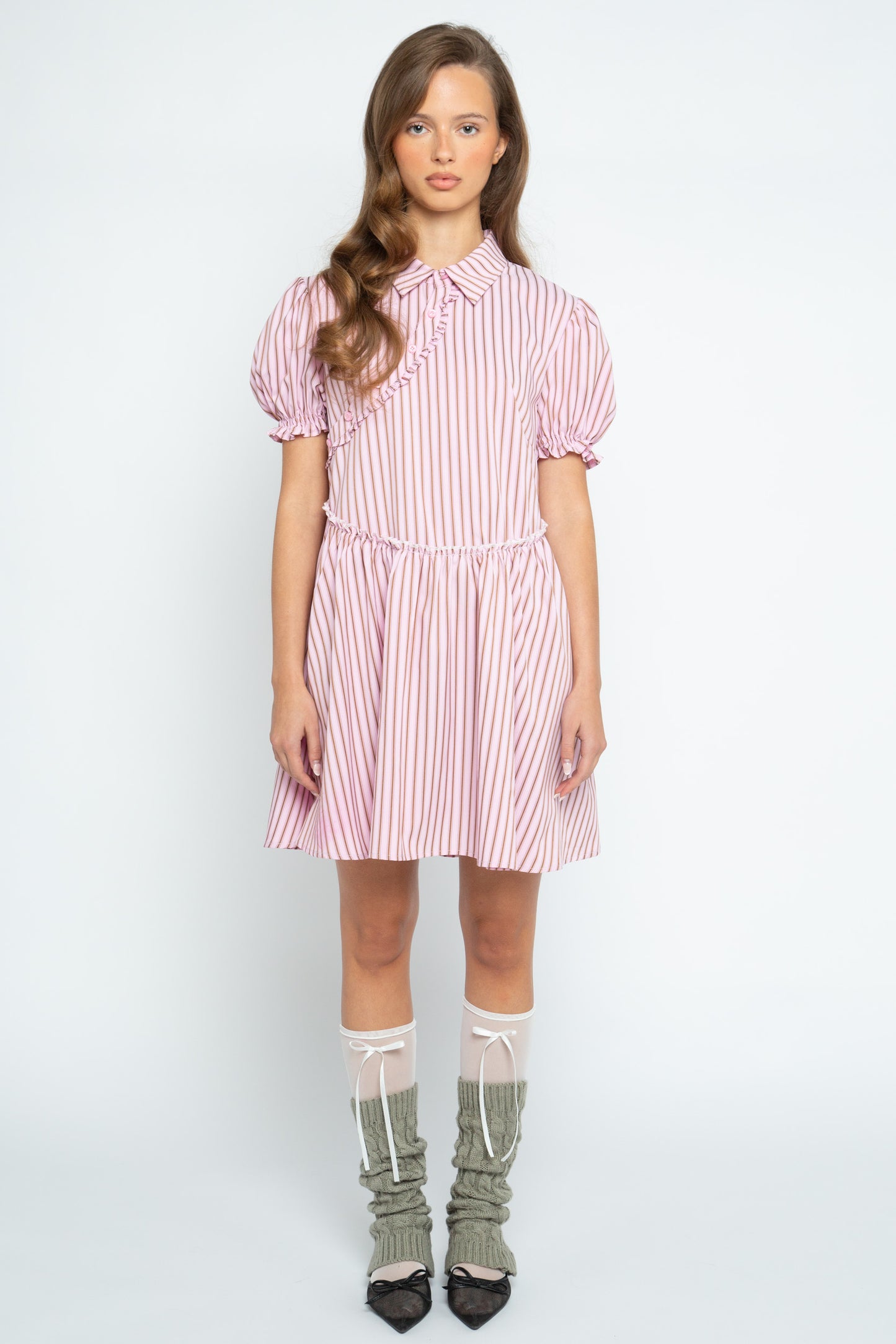 Cherub Stripe Shirt Dress