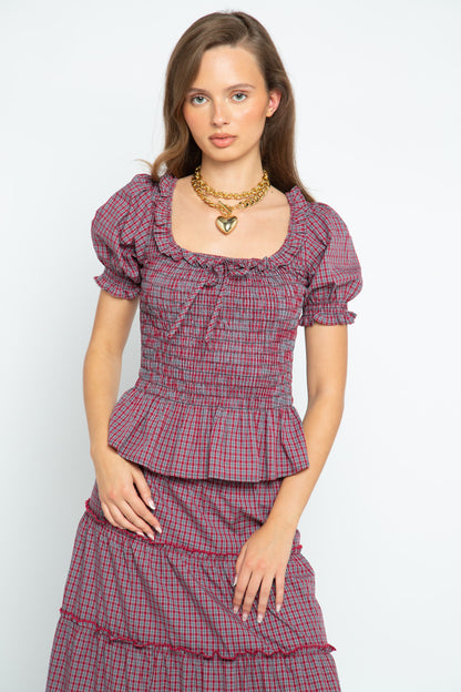 Katerina Shirred Blouse