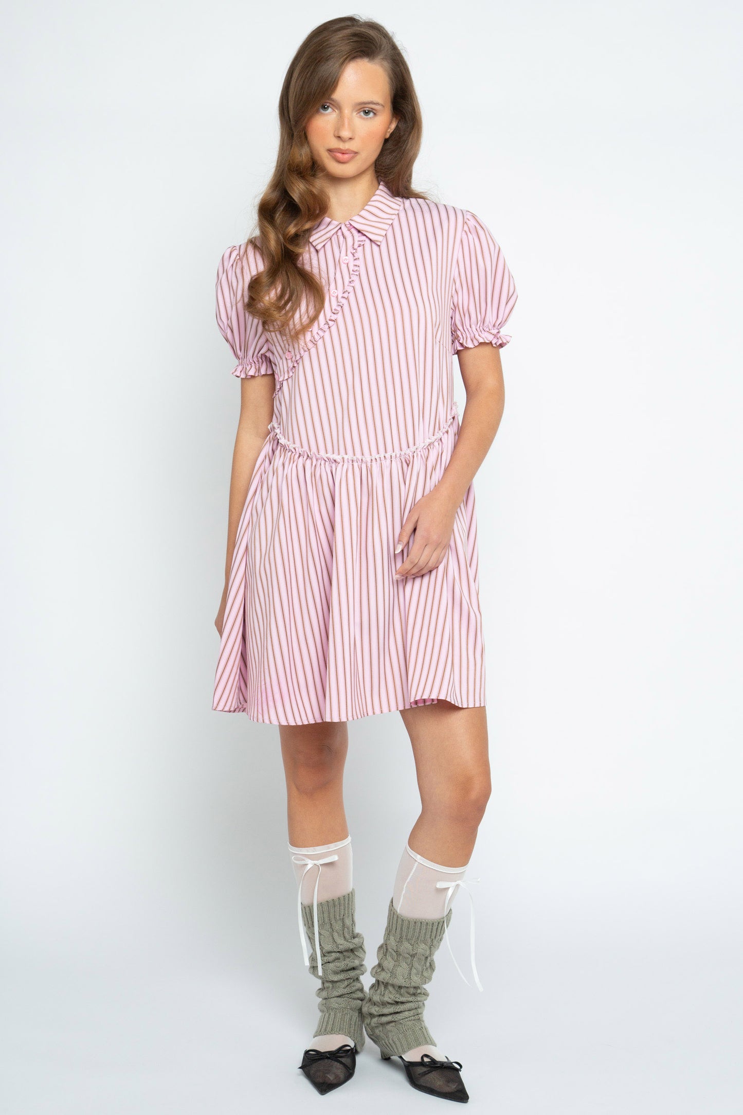 Cherub Stripe Shirt Dress