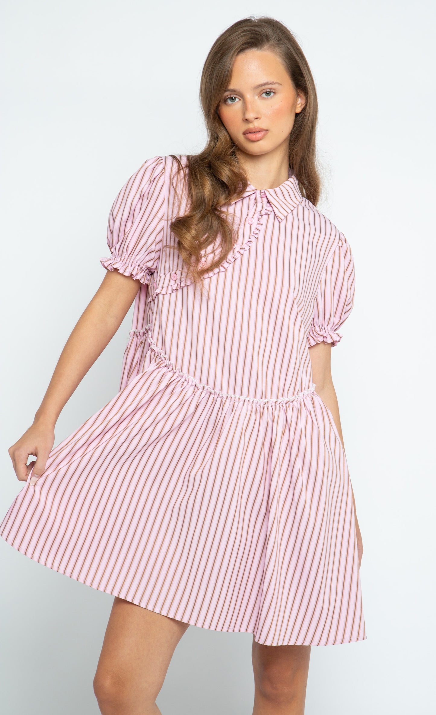 Cherub Stripe Shirt Dress