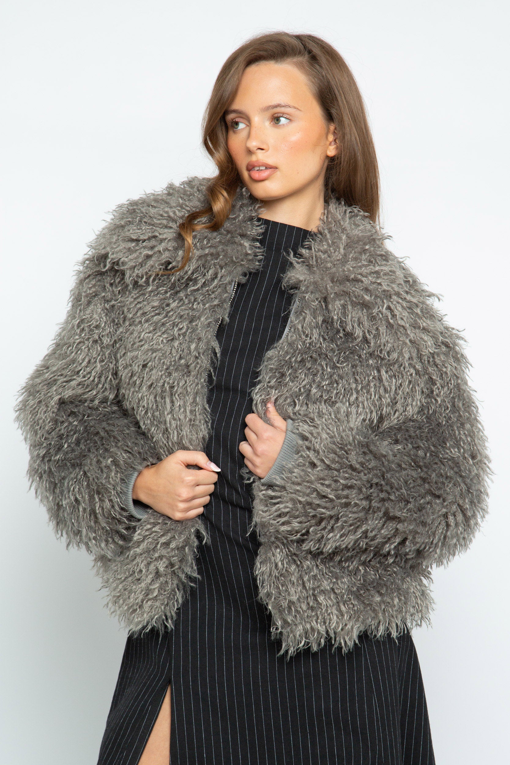 Harlow Faux Fur Jacket – Daisy Street