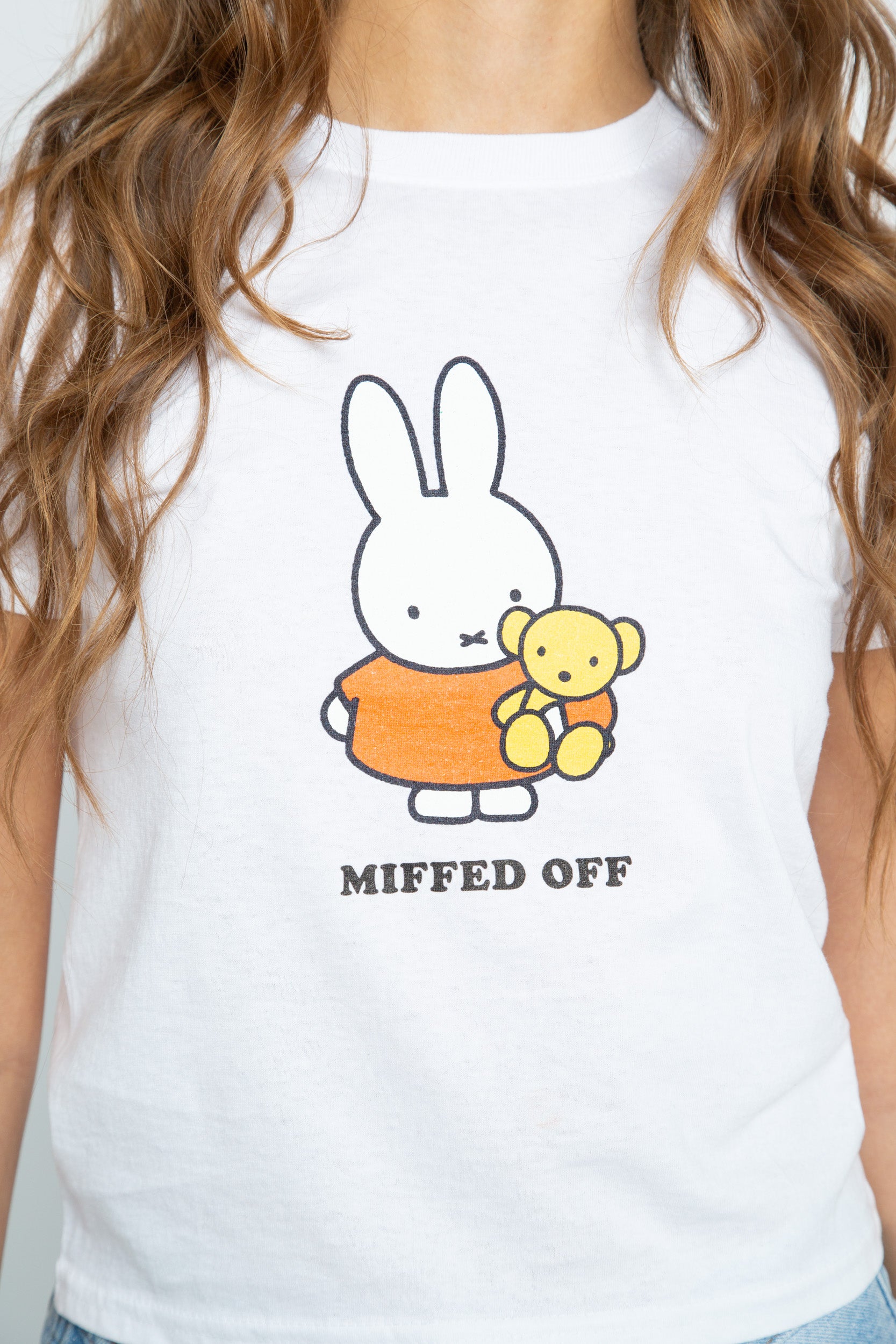 miffy⭐︎mama TWICE Tシャツ Miffy x Daisy St. Miffed Off Baby Tee – Daisy Street