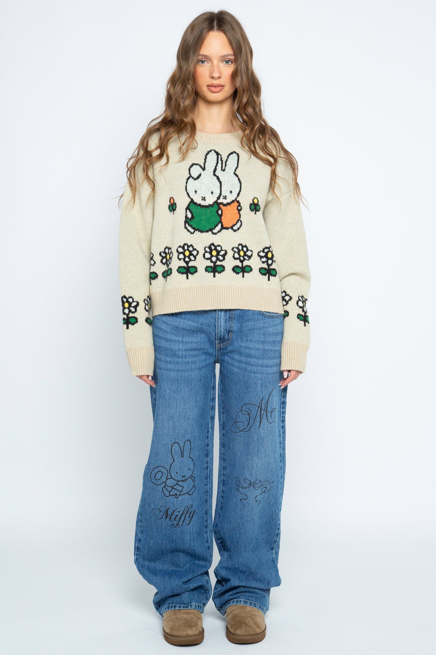 Miffy x Daisy St. Boxy Crew Neck Jumper