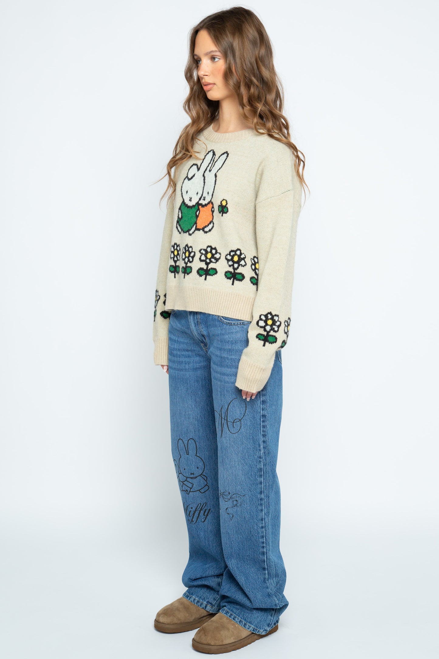 Miffy x Daisy St. Boxy Crew Neck Jumper