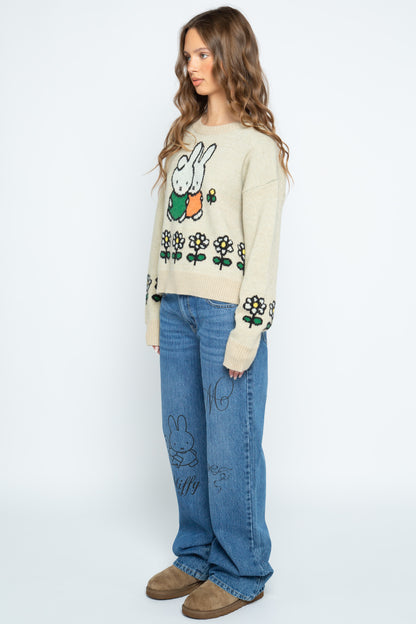 Miffy x Daisy St. Boxy Crew Neck Jumper