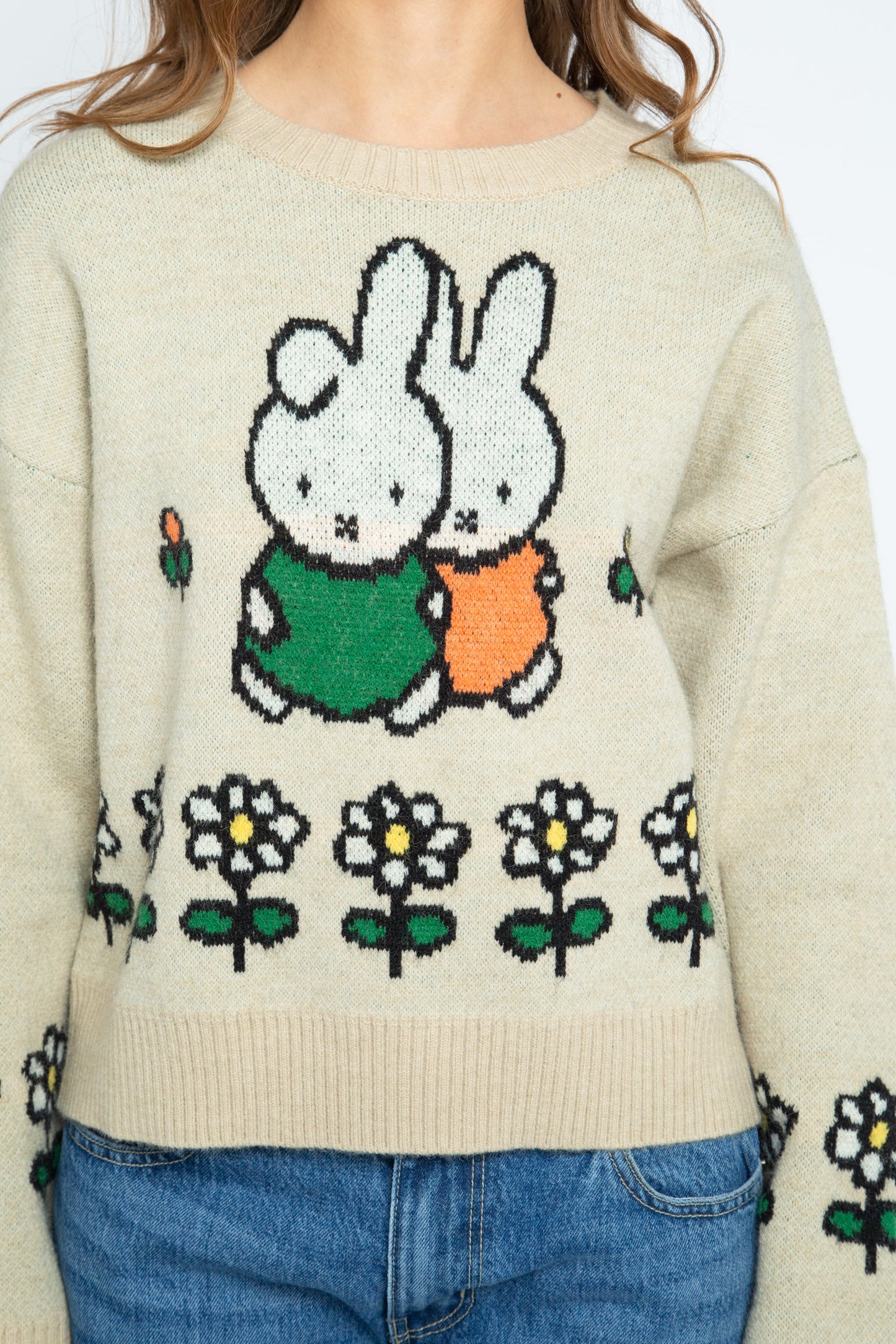 Miffy x Daisy St. Boxy Crew Neck Jumper
