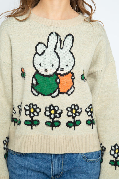Miffy x Daisy St. Boxy Crew Neck Jumper