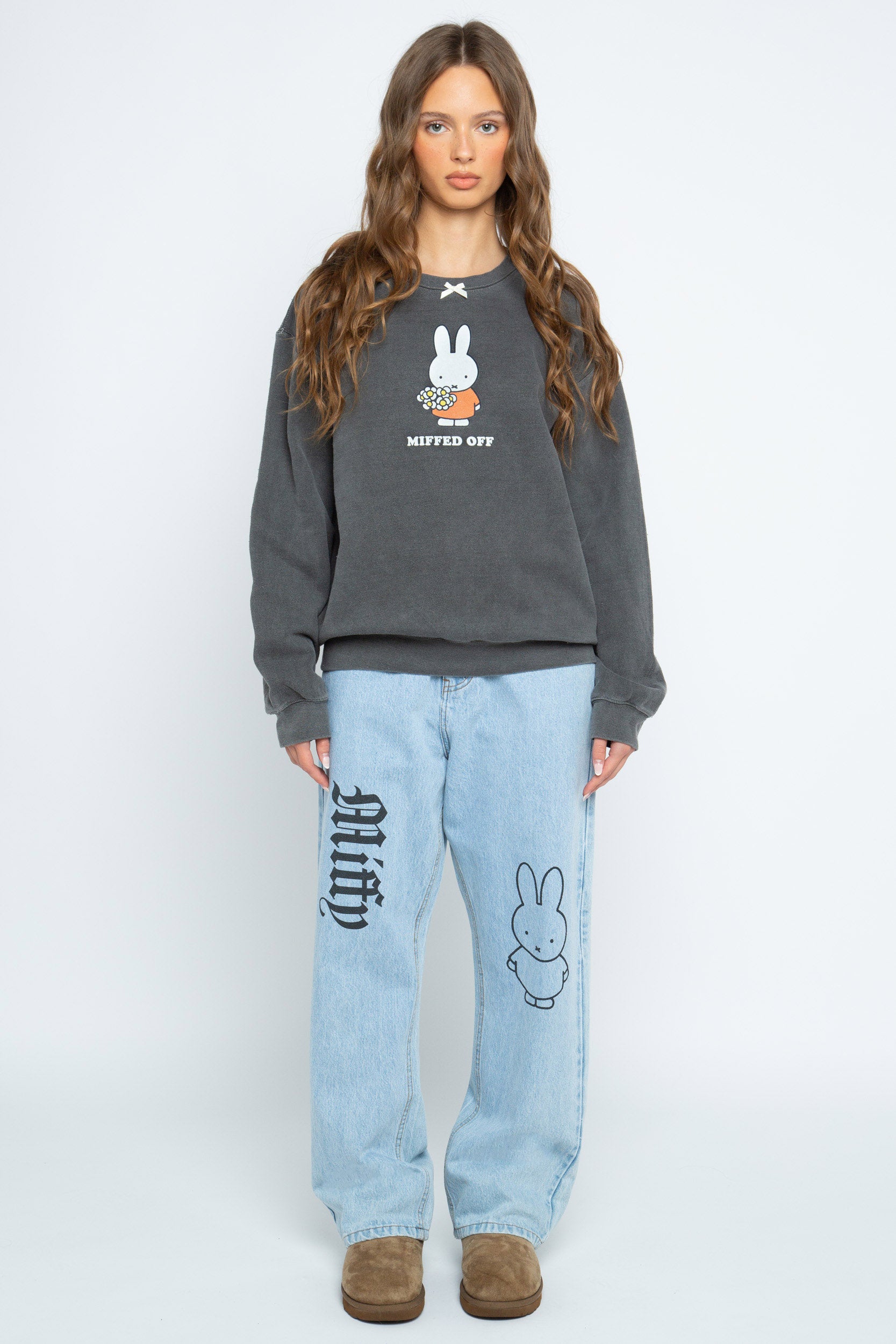 Miffy x Daisy St. Miffed Off Sweat With Bow Detail – Daisy Street